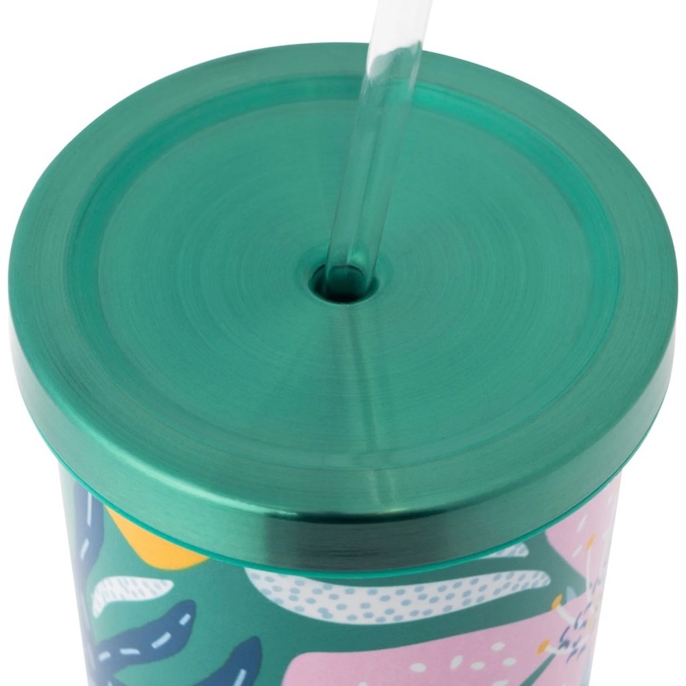 Green Tropical  Tal Ivy Stainless Steel Tumbler - 24 oz - - Picture 6 of 9